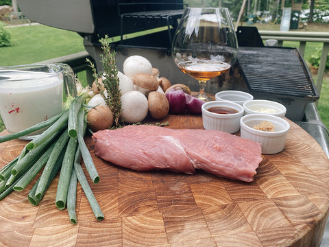 FILET DE VEAU RAIFORT WHISKY ET CHAMPIGNONS CRÉMEUX - INGRÉDIENTS