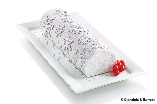 Moule silicone - Bûche Élégance - 25 x Ø 7,5 cm - Silikomart