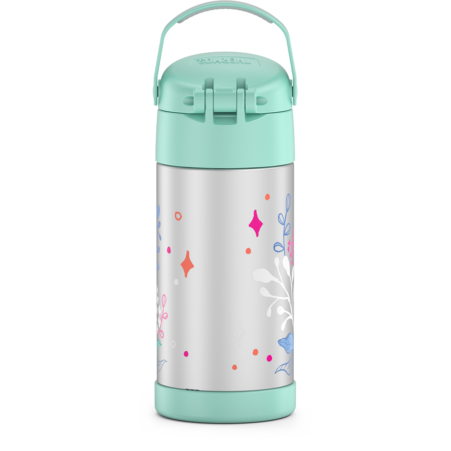 Thermos Funtainer 12 oz Insulated Kids Straw Bottle, Cocomelon
