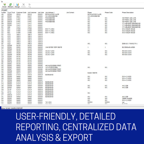 scale reporting software