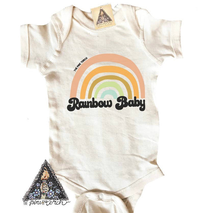 rainbow onesie baby