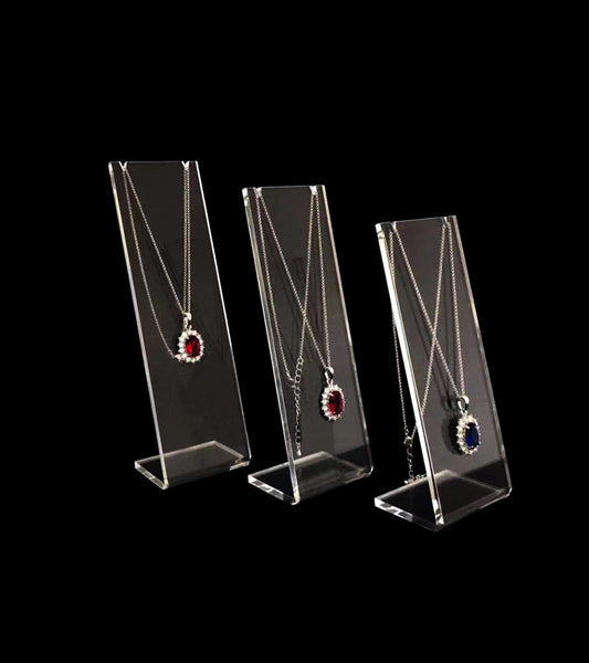 T-Bar Acrylic Necklace Stands 15 H