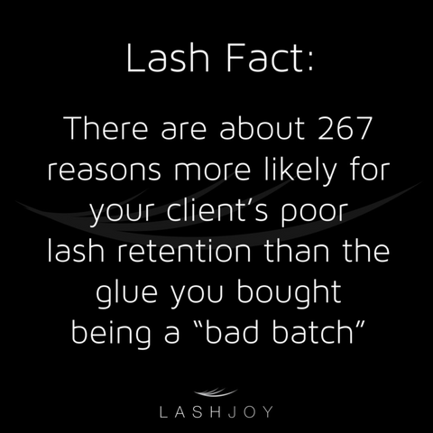 LashJoy Lash Retention Meme