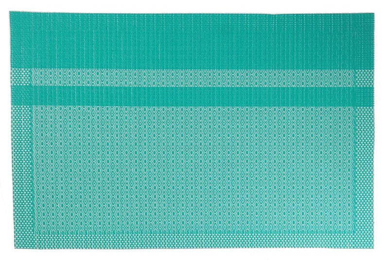 Vinyl Placemat (Honeycomb) (Teal)-Set of 12