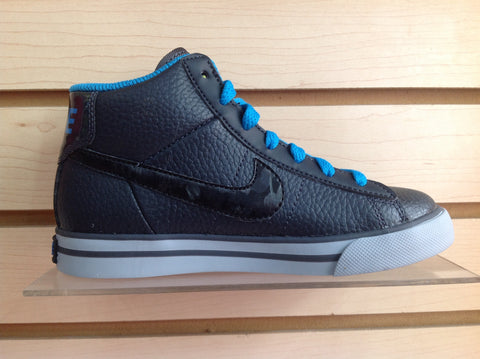 tenis nike negro con azul