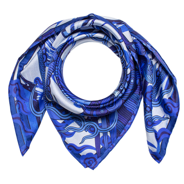 Noona – Large Silk Scarf, Silk Scarves UK, Vulva Design, Satin Scarves ...