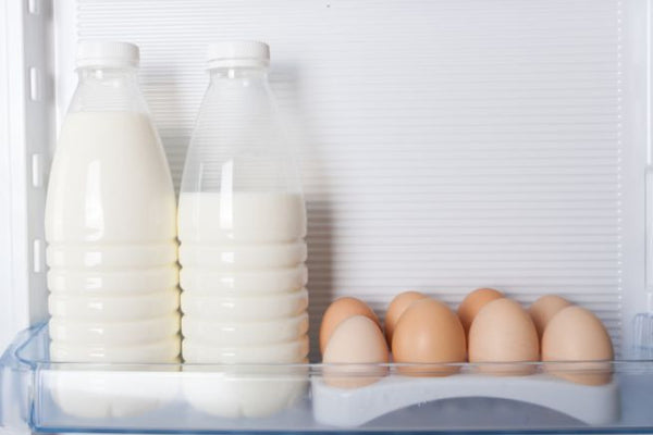 Milk on the fridge's door