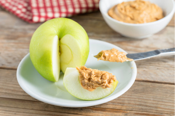 Apple with peanut butter