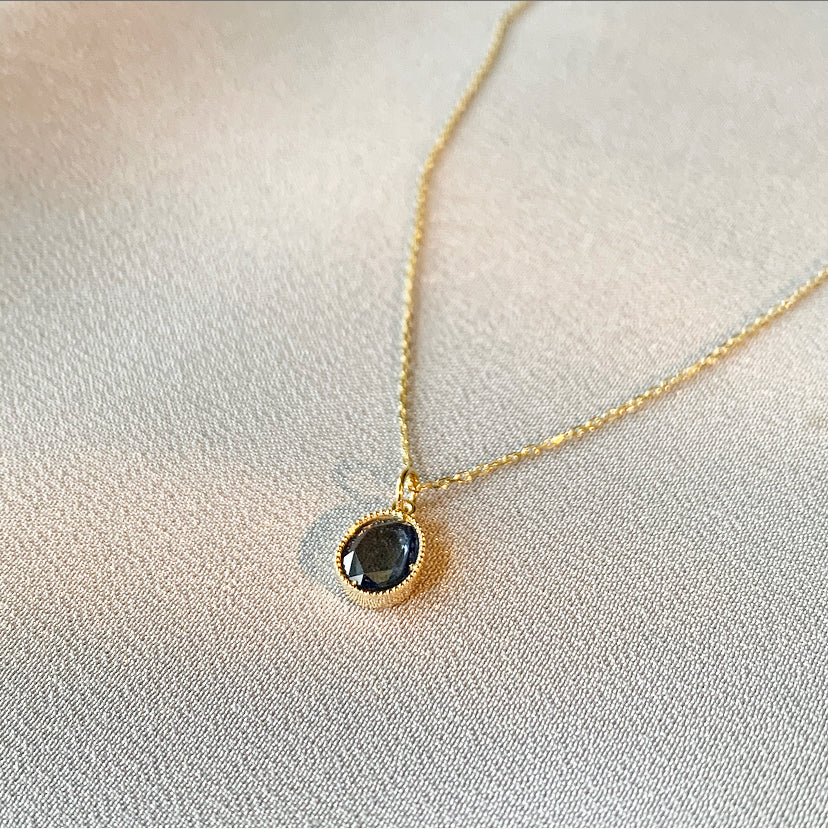 14k gold sapphire necklace