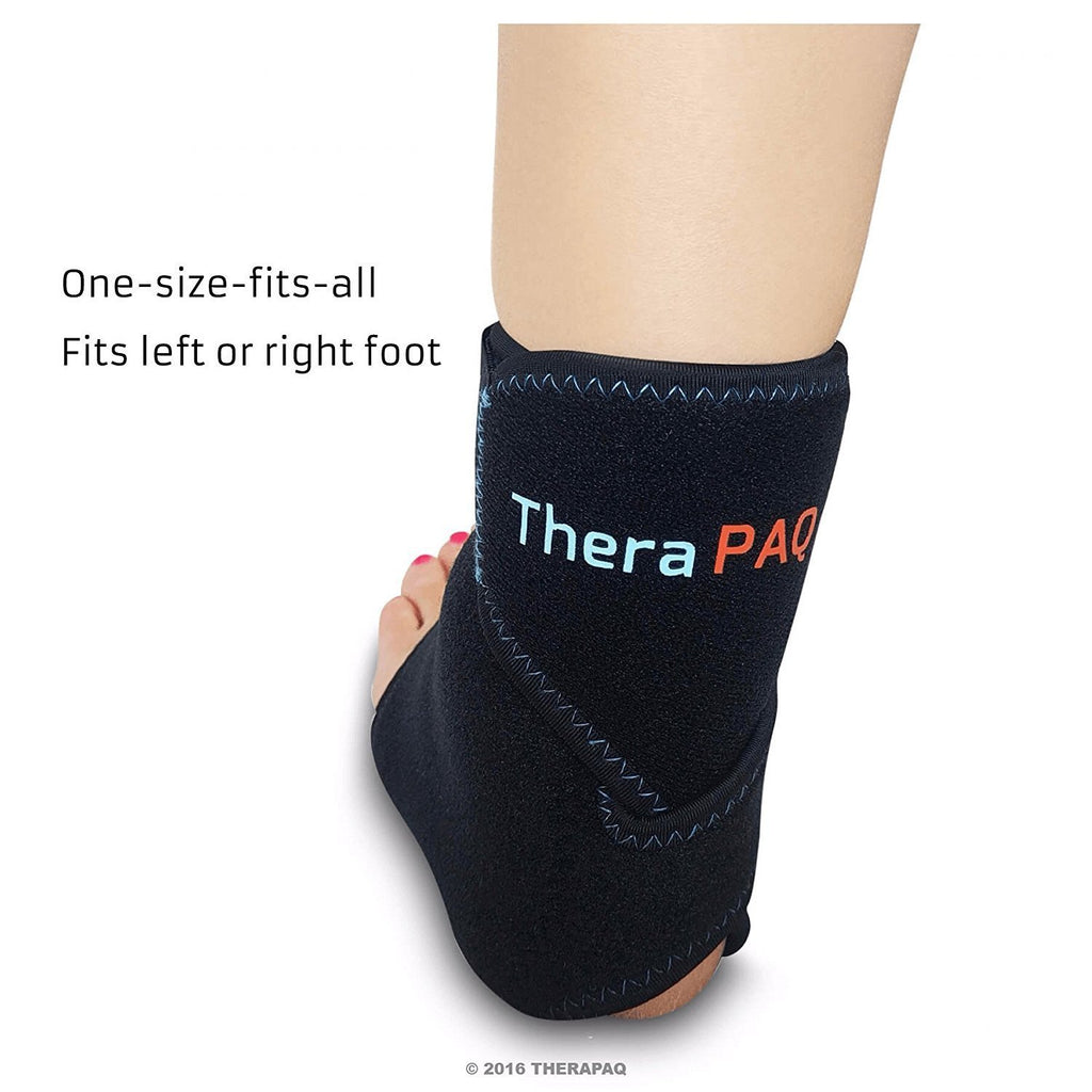 Foot And Ankle Pain Relief Ice Wrap With 2 Hot Cold Gel Packs By Thera