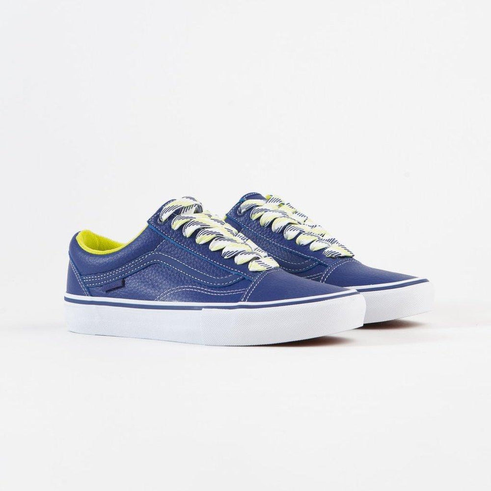 royal blue and white vans