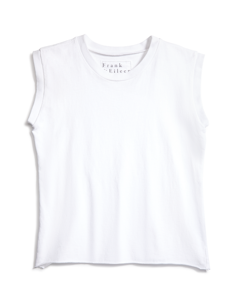 Aiden, Vintage Muscle Tee, White