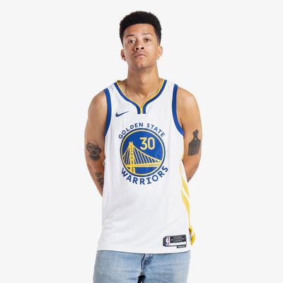  Mitchell & Ness NBA Swingman Home Jersey Warriors 09 Steph Curry  White SM : Sports & Outdoors