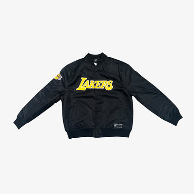 NBA La Lakers Black and White Varsity Jacket