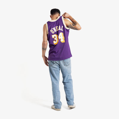 Nick Van Exel Los Angeles Lakers HWC Throwback NBA Swingman Jersey