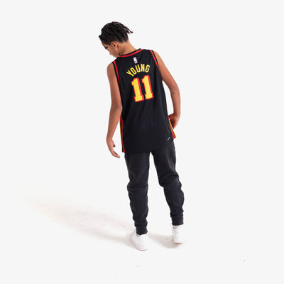 Jordan Men's Atlanta Hawks Trae Young #11 Statement Black T-Shirt