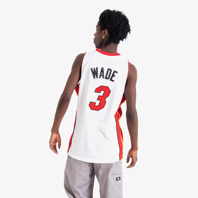  Dwyane Wade Miami Heat Red Youth 8-20 Hardwood Classic