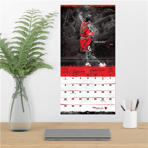 Michael Jordan Chicago Bulls 2023 Wall Calendar Basketball Jersey World