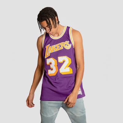 Mitchell & Ness NBA Lakers Magic Johnson Swingman Tank In Yellow