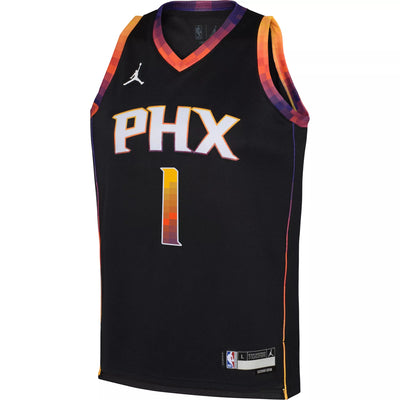 Devin Booker 1 Orange Phoenix Suns 2022 Playoffs Jersey Diamond Edition -  Bluefink
