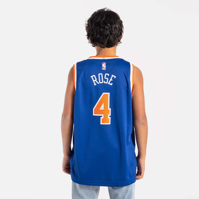 Men's new york knicks 4 derrick rose city edition black limited basketball  jersey 2021