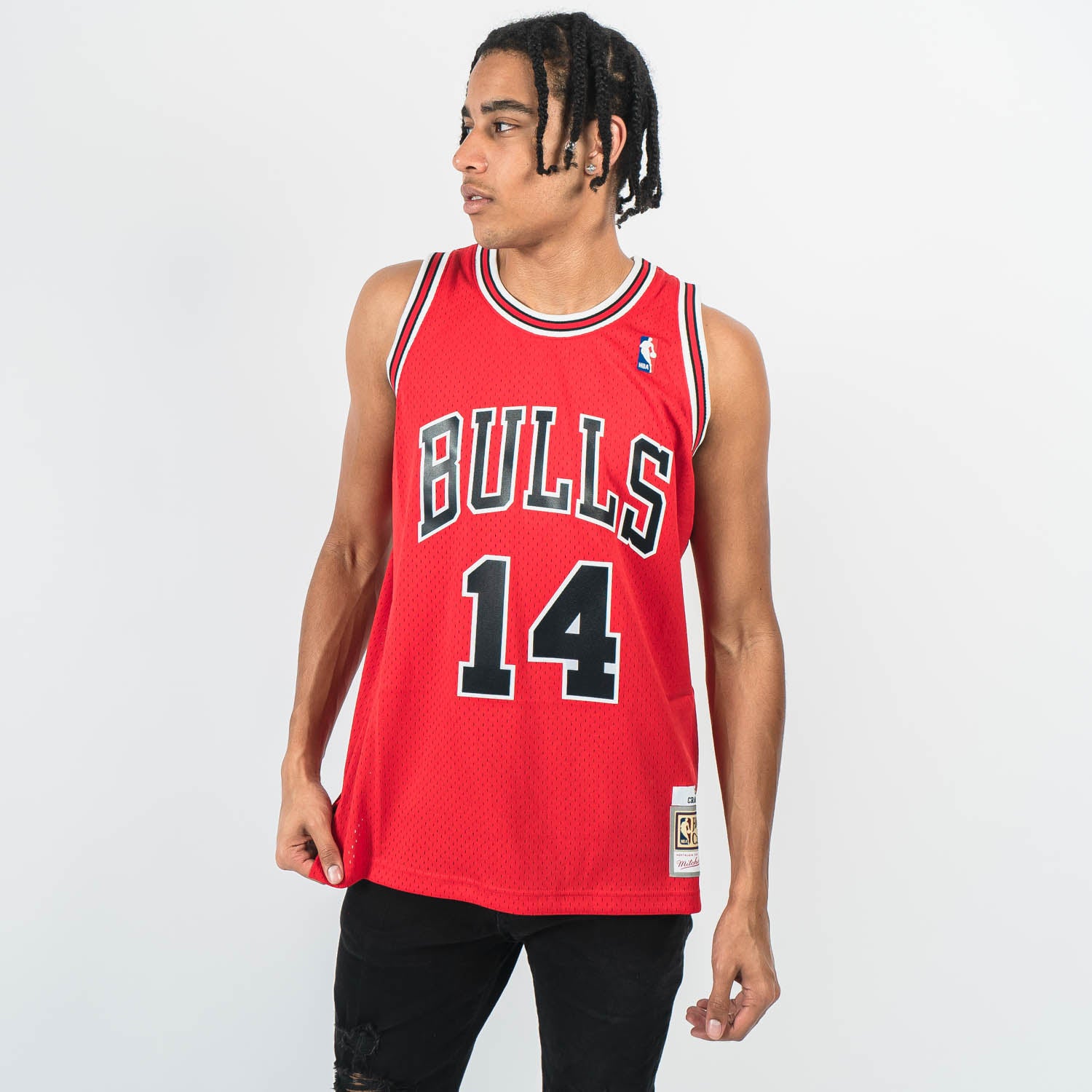 Mitchell & Ness Dennis Rodman Chicago Bulls NBA Throwback HWC Jersey - Red