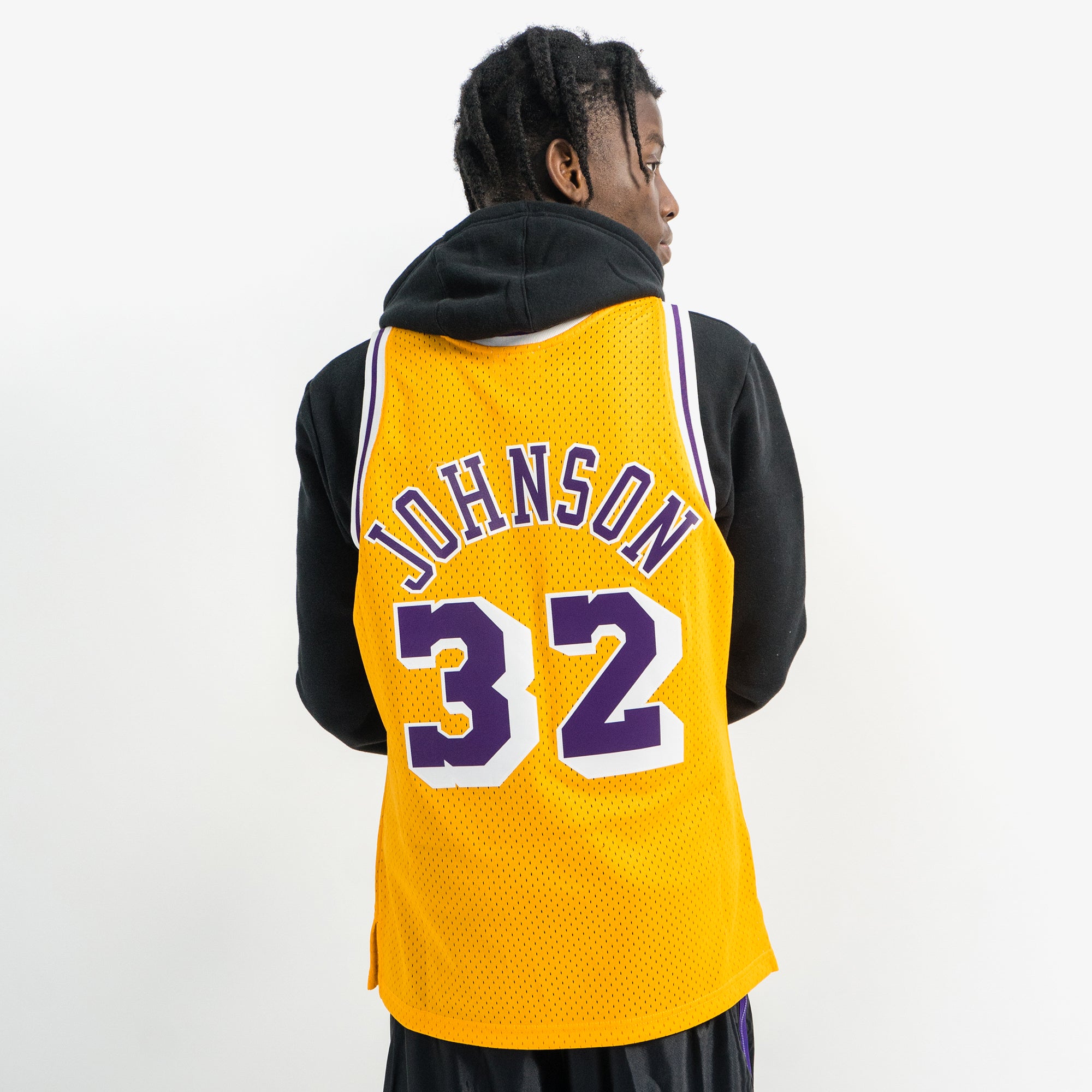 magic johnson white jersey