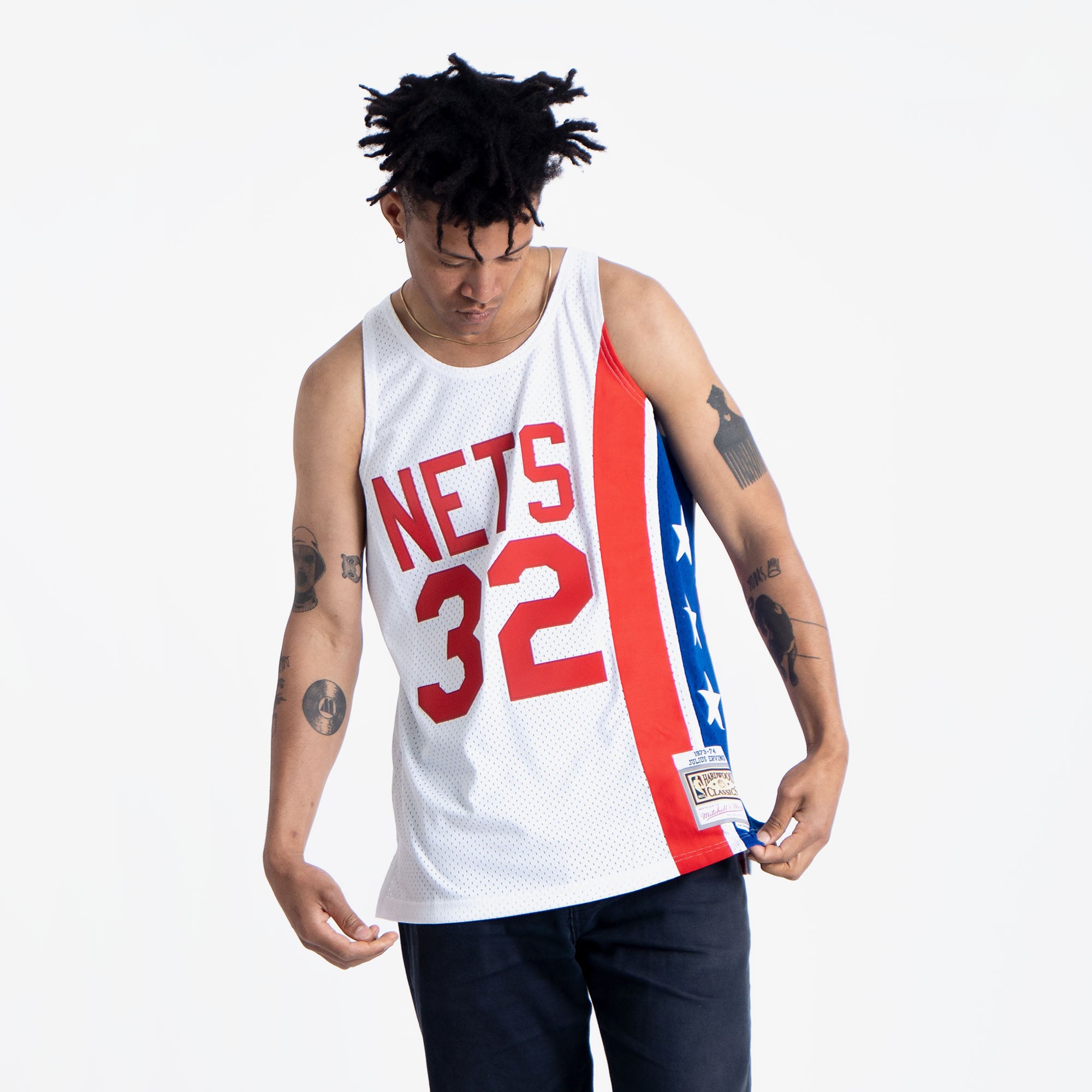 New York Nets Julius Erving #32 Mitchell & Ness Hardwood