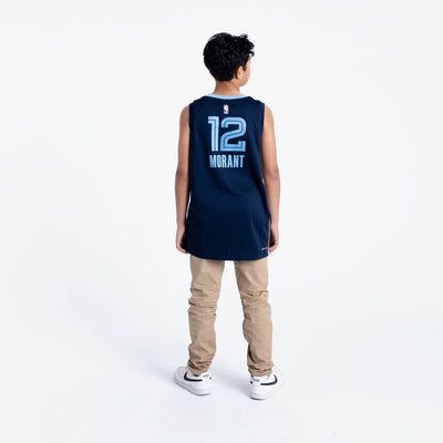 Youth Nike Ja Morant Blue Memphis Grizzlies Team Swingman Jersey