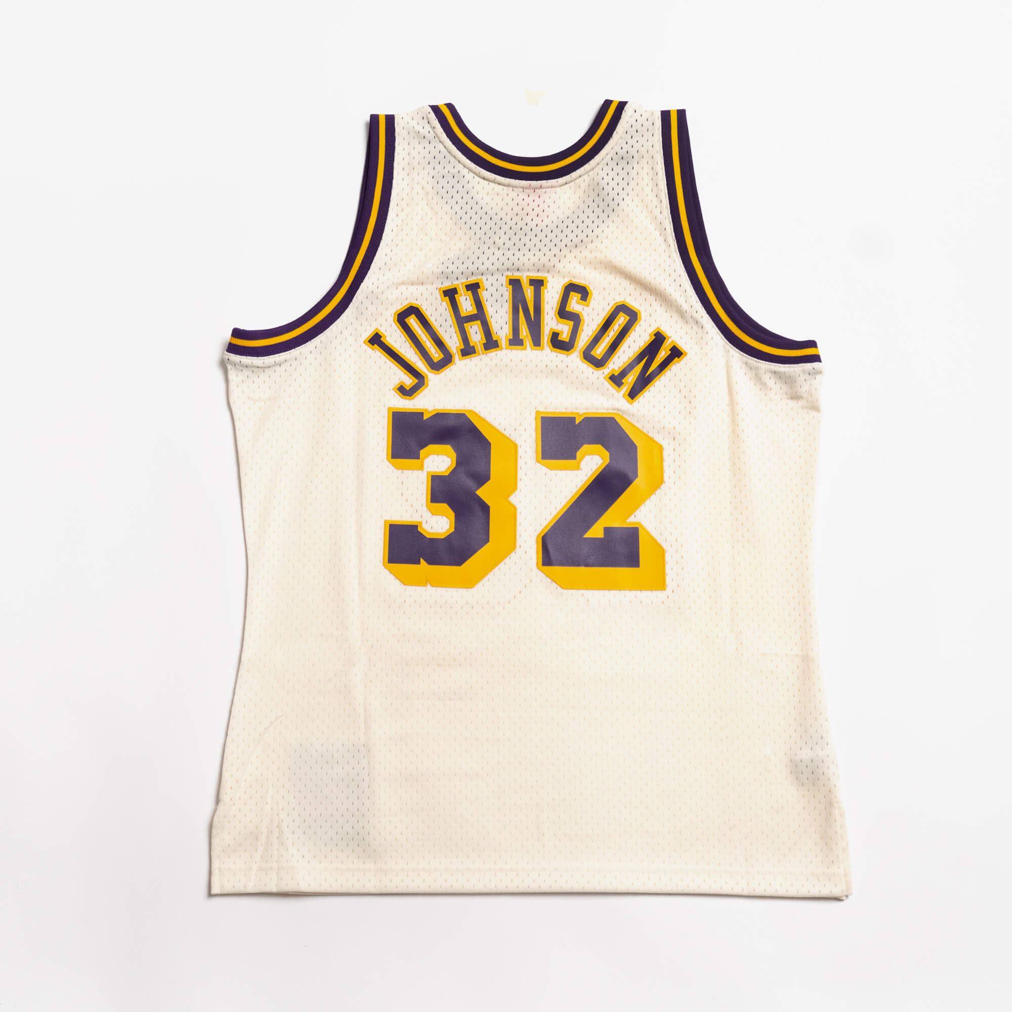 magic johnson white jersey