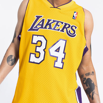 Nick Van Exel Los Angeles Lakers HWC Throwback NBA Swingman Jersey