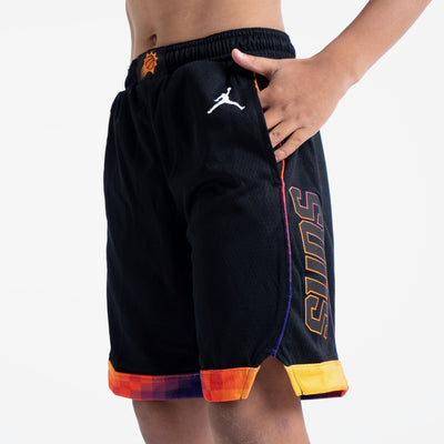 Preschool Jordan Brand Purple Charlotte Hornets Statement Edition Team Replica Shorts