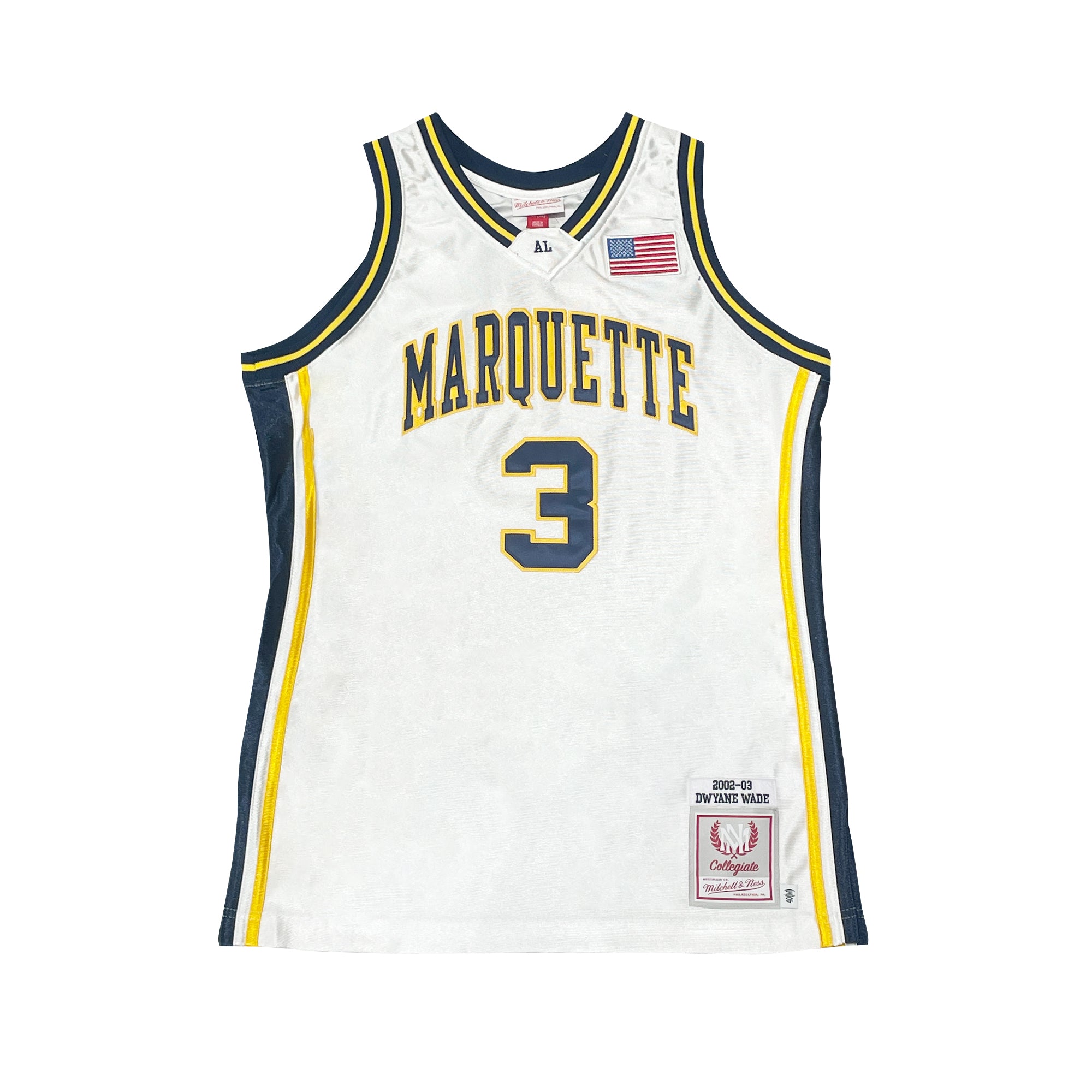 Men's Original Retro Brand Jimmy Butler White Marquette Golden Eagles  Alumni Basketball Jersey