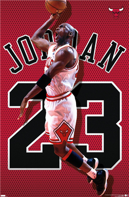 Basketball poster: Michael Jordan at the dunk - Fineartsfrance