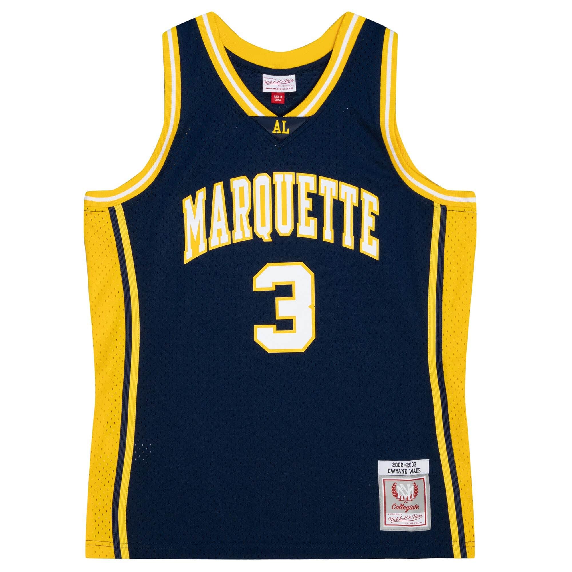 Men's Original Retro Brand Jimmy Butler Gold Marquette Golden Eagles Alumni  Commemorative Replica Basketball Jersey