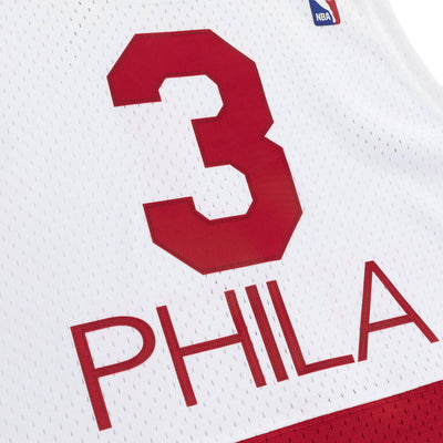 Allen Iverson Philadelphia 76ers Hardwood Classics Throwback NBA Swing –  Basketball Jersey World