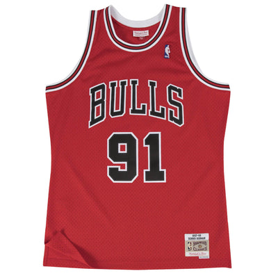 Dennis Rodman Chicago Bulls #91 Retro Black/Pinstripes — GR Jerseys