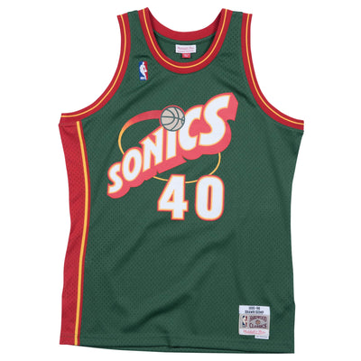 Gary Payton Seattle Supersonics Hardwood Classics Throwback NBA Swingman  Jersey