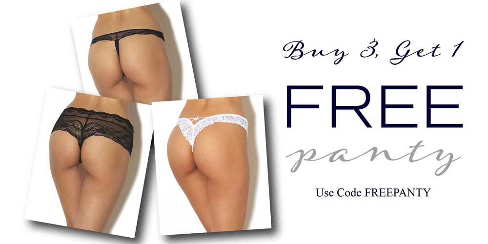 Buy 3 Panties &  Get 1 Free Panty @ Lavinia Lingerie