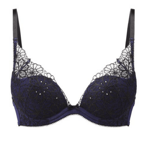 Sheer Plunge Bra Gossard Superboost Lace Black