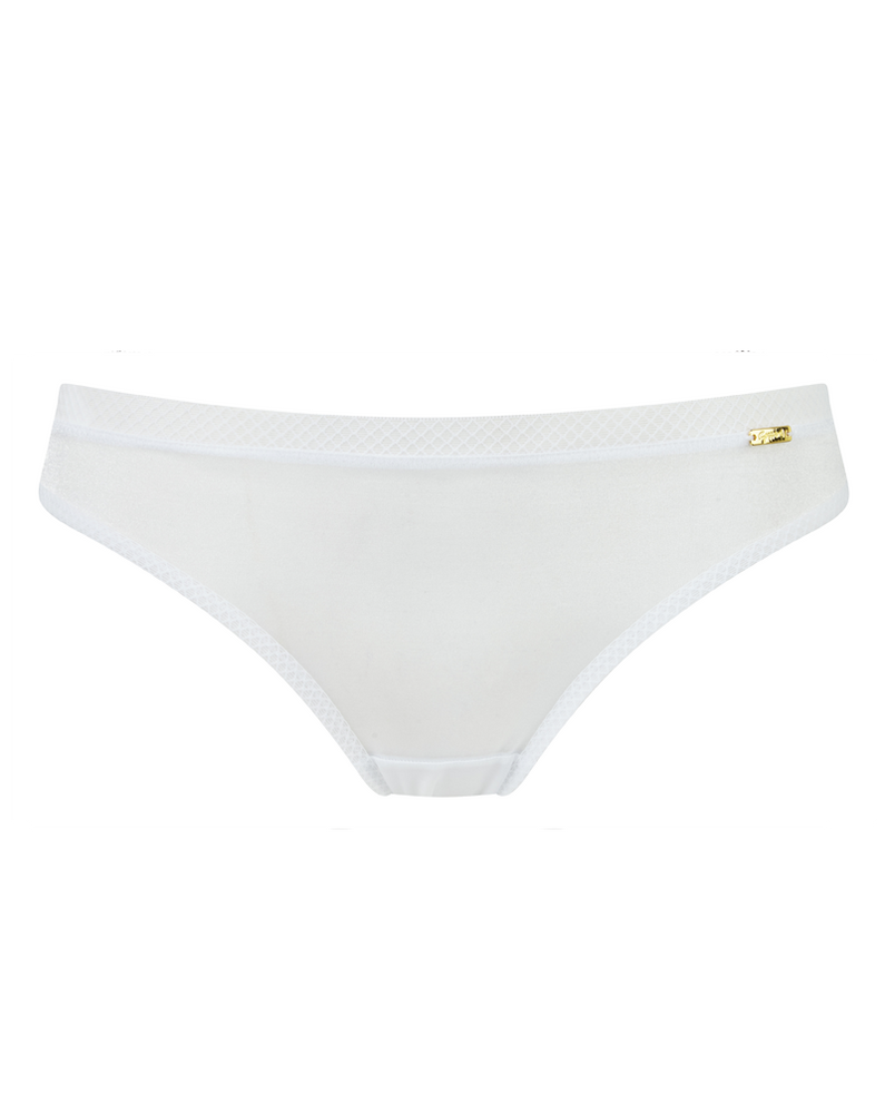 Sheer See Through Thong Panty Gossard Glossies White 6276 — Lavinia Lingerie
