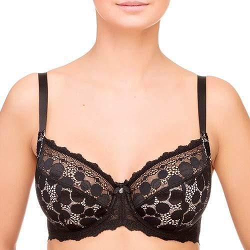 Sexy V Shape Wireless Bra Black Lace @ Lavinia Lingerie