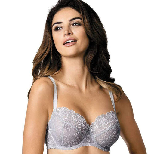 Sheer Lace Balcony Bra Gorteks Pamela Sapphire @ Lavinia Lingerie