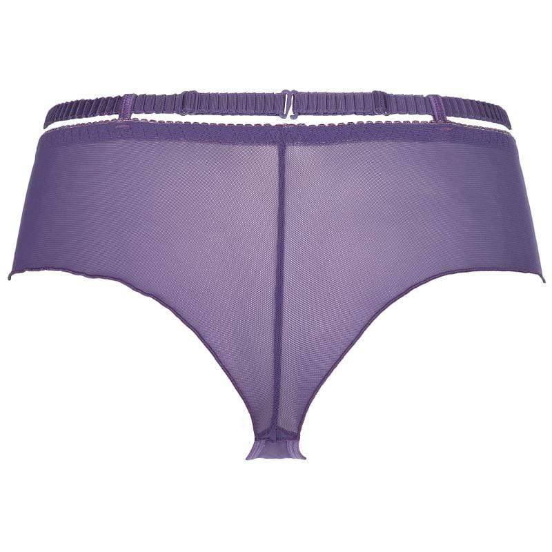 Sheer Lace Brazilian Thong Panty Axami Miami Vibe Purple – Lavinia Lingerie