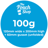 Click here to download The Pouch Shop- Stand Up pouch 100g Dieline Template