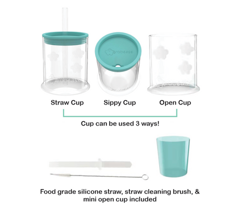 Grabease Spoutless Sippy & Straw Convertible Cup Set