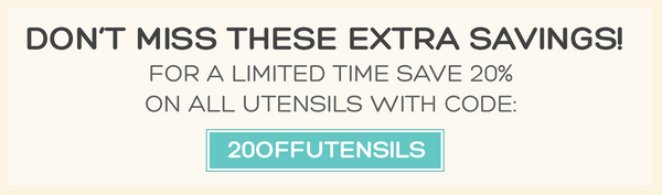 Use code 20OFFUTENSILS for 20% off all Grabease Utensils