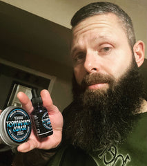 Permafrost Beards Beard Famous Page, with the best matching beard balm and oil set in the USA. Get all your beard and mustache care right here. All handmade in Alaska