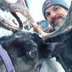 Permafrost Beards with a reindeer! Get the best made in the USA beard products right here. This is where Santa gets his beard care products!