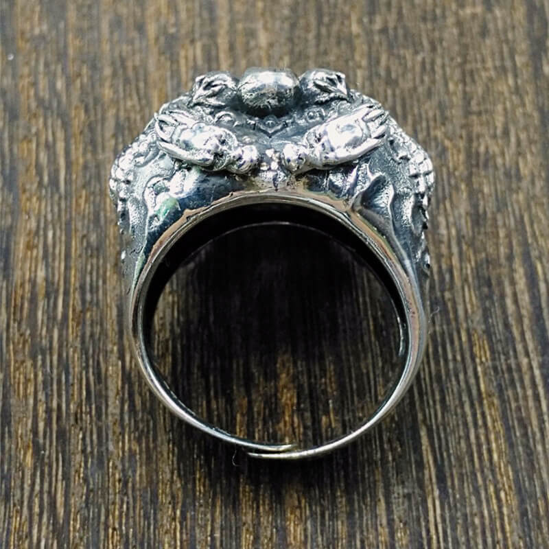 skull ring 925